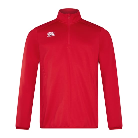 Canterbury Mens Quarter Zip Training Midlayer (Flag Red) - Image 1