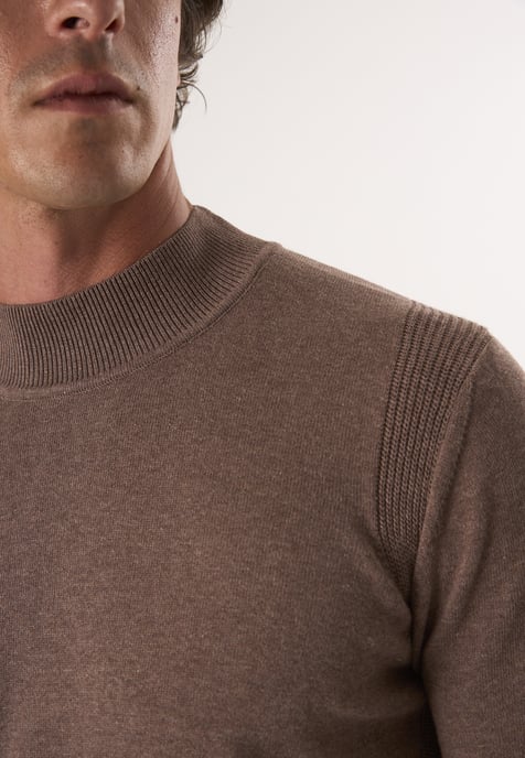 Pullover Half Turtleneck Sweater - Image 3