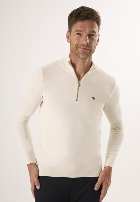 Pullover Half-Zip Knit Sweater - Image 1