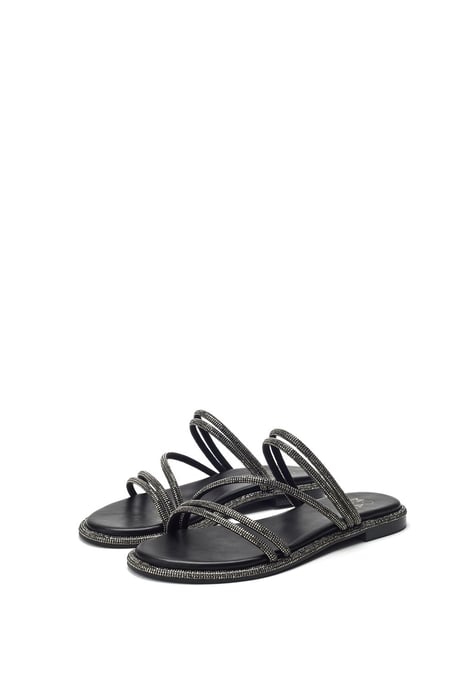 Jannay Black Sandals - Image 3