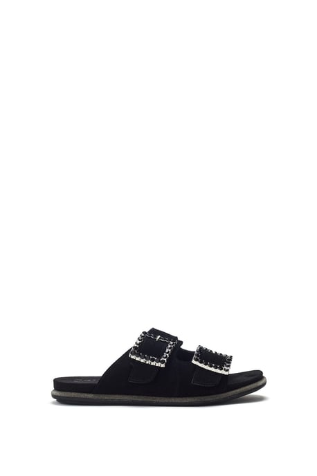 Laccie Black Sandals - Image 1