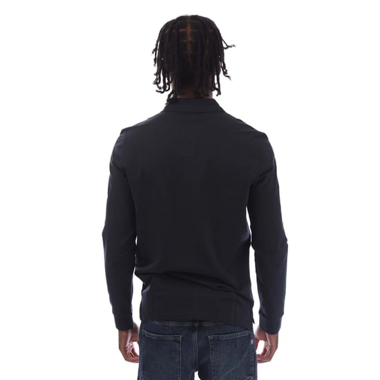 Men's Hugo Deresolo222 Long Sleeve Polo Shirt in Dark Blue - Image 3