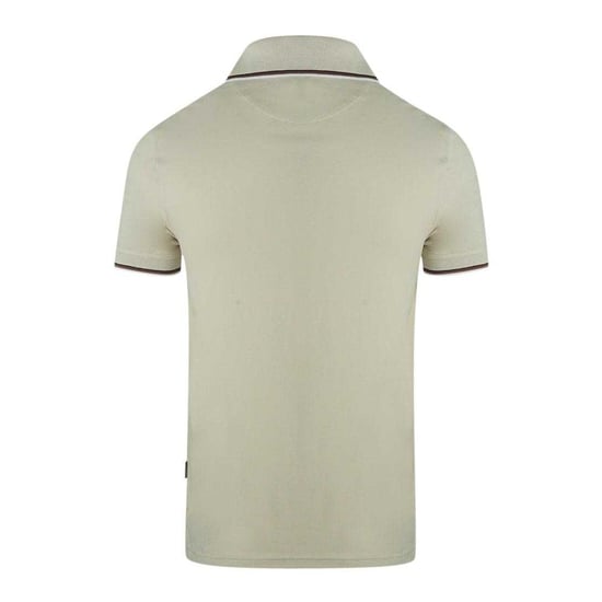 Aquascutum Unisex Adult Logo Polo Shirt (Beige) - Image 2
