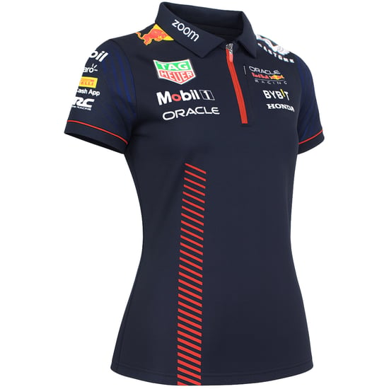 Castore Red Bull Racing F1 Team Formula Womens Navy Polo Shirt - Image 2