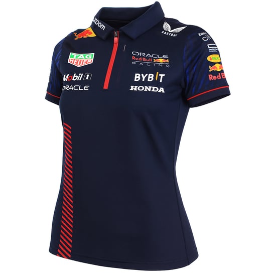 Castore Red Bull Racing F1 Team Formula Womens Navy Polo Shirt - Image 3