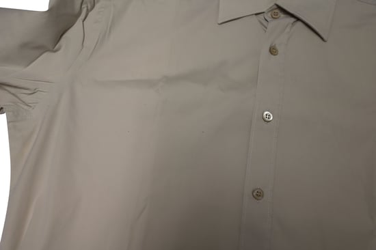 Prada Long Sleeve Button-up Shirt in Nude Cotton - Image 5