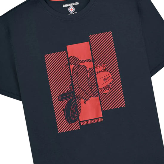 Lambretta Mens Scooter T-Shirt (Navy) - Image 4