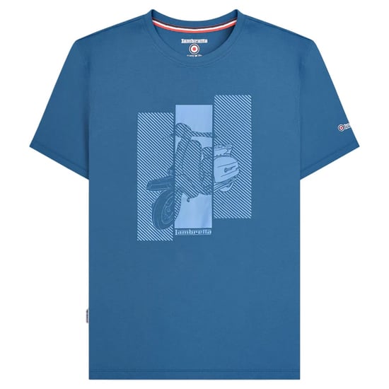 Lambretta Mens Scooter T-Shirt (Dark Blue) - Image 1