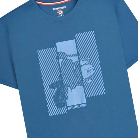 Lambretta Mens Scooter T-Shirt (Dark Blue) - Image 4