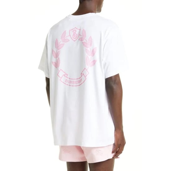 Wit T-shirt Met Burberry-logo Op De Achterkant - Image 4