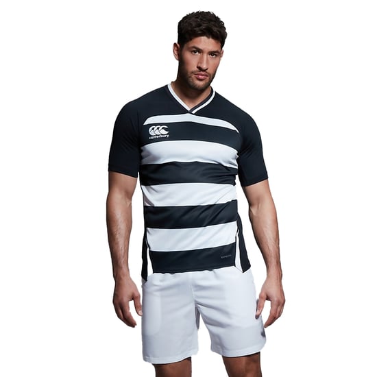 Canterbury Mens Evader Hooped Vapodri Jersey (Black) - Image 3