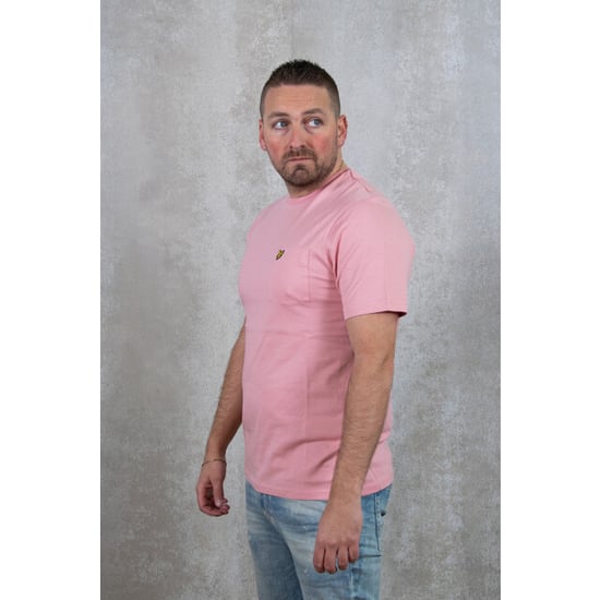 Lyle & Scott Palmroze T-shirt met zak op de borst - Image 4