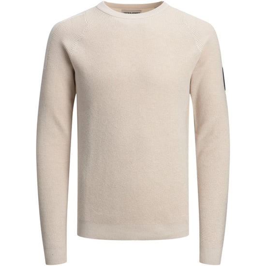 Jack & Jones Tröjor Classic Spring Knit Crew Neck Vit - Image 1