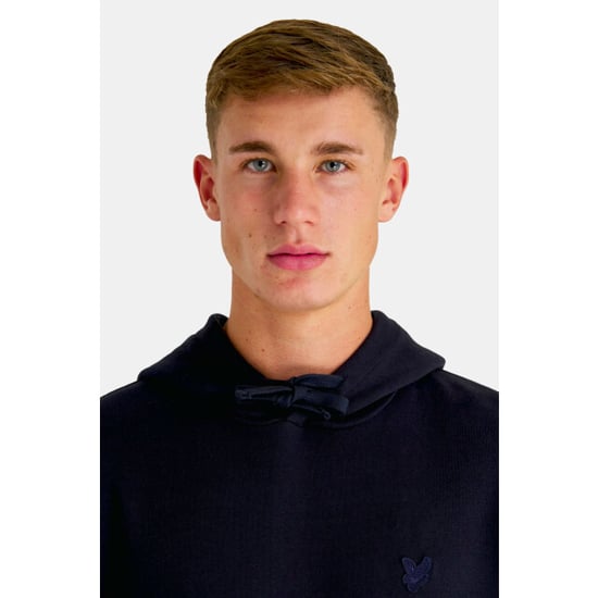 Lyle & Scott Mens Tonal Eagle Cotton Pullover Hoodie - Image 2