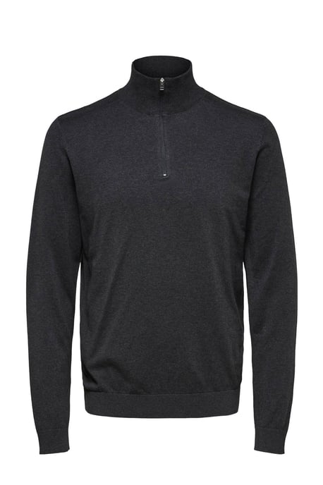 Selected Berg half zip cardigan antraciet - Image 1