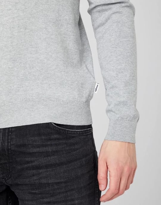 Wrangler Crew knit mid grey mel - Image 5