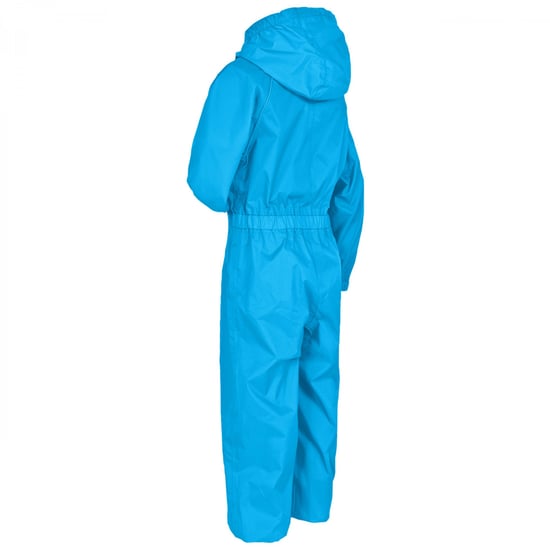 Trespass Childrens/Kids Button Rain Suit (Blue) - Image 2