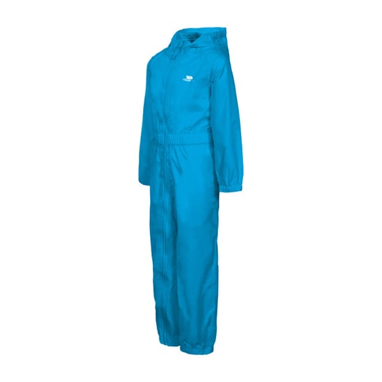 Trespass Childrens/Kids Button Rain Suit (Blue) - Image 3