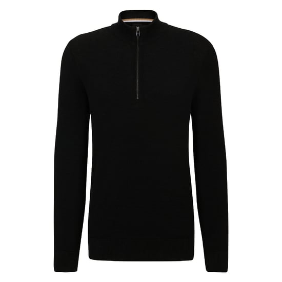 Men's Hugo Boss Ebrando-P Half-Zip Sweatshirt in Black - Image 3