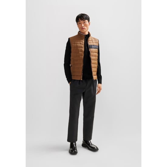Men's Hugo Boss Ebrando-P Half-Zip Sweatshirt in Black - Image 5