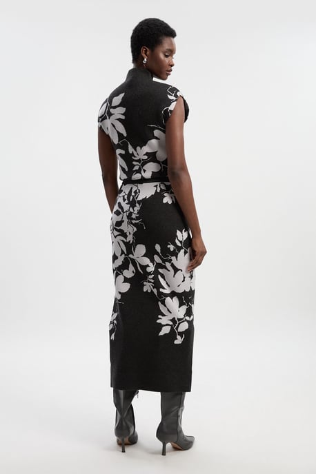 Jacquard Floral Knitted Skirt - Image 6