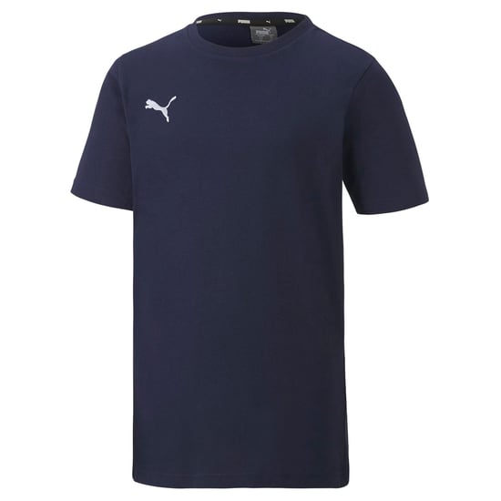 Boy's Puma Juniors TeamGOAL 23 Casuals T-Shirt in blue navy - Image 1