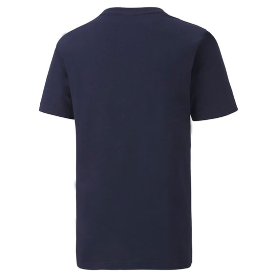 Boy's Puma Juniors TeamGOAL 23 Casuals T-Shirt in blue navy - Image 2