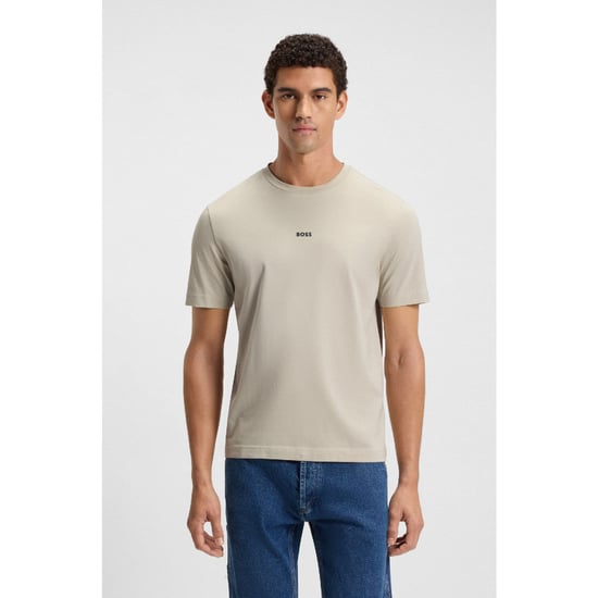 Heren Boss Tchup T-shirt in Beige - Image 1