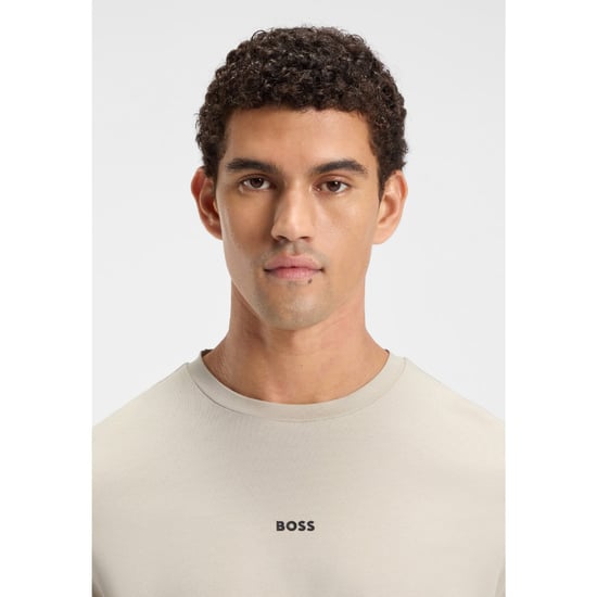 Heren Boss Tchup T-shirt in Beige - Image 4