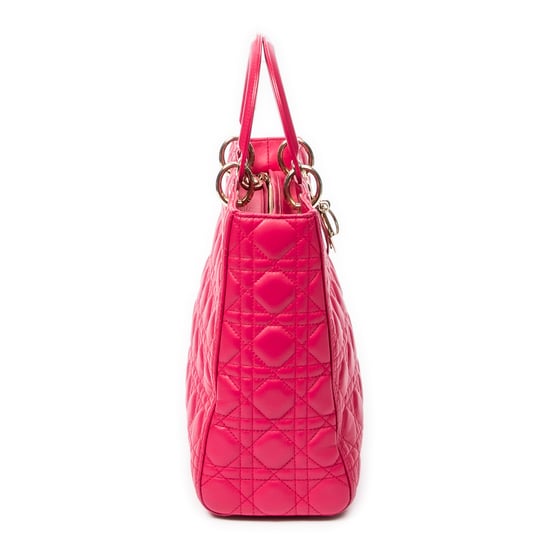 Large Lady Dior Zip  Shoulder Bag - Image 4