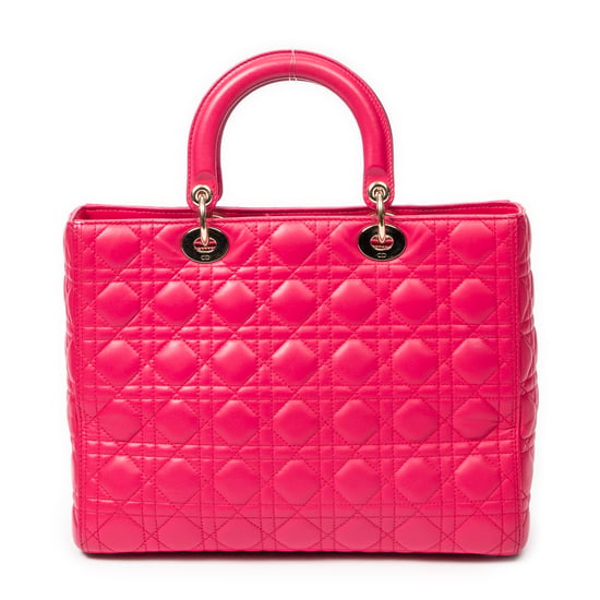 Large Lady Dior Zip  Shoulder Bag - Image 5