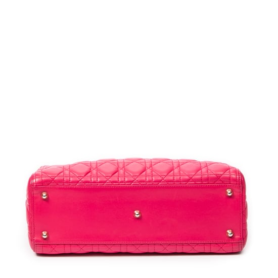 Large Lady Dior Zip  Shoulder Bag - Image 6