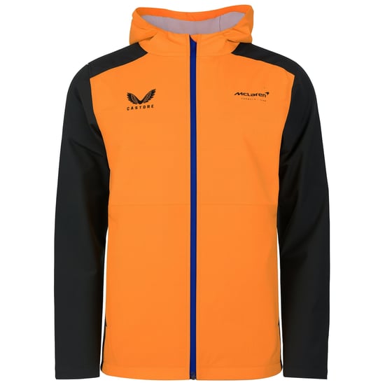 Castore x McLaren Formula Team Mens Orange Water Resistant Jacket - Image 1