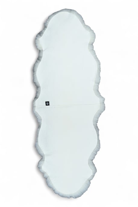 Äkta fårskinnsmatta i elfenbensfärgad, dubbel naturlig fluffig, silkeslen mjuk ull - Image 2