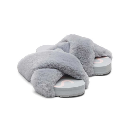 Toms Pantoffel 10016798 susie eva mid grey faux fur - Image 3