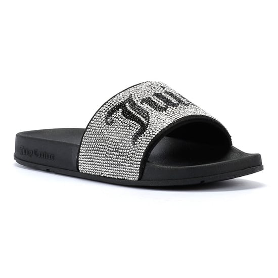 Juicy Couture Donna black diamante-slippers voor dames - Image 2