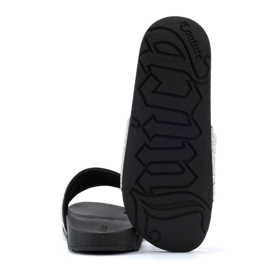 Juicy Couture Donna black diamante-slippers voor dames - Image 4