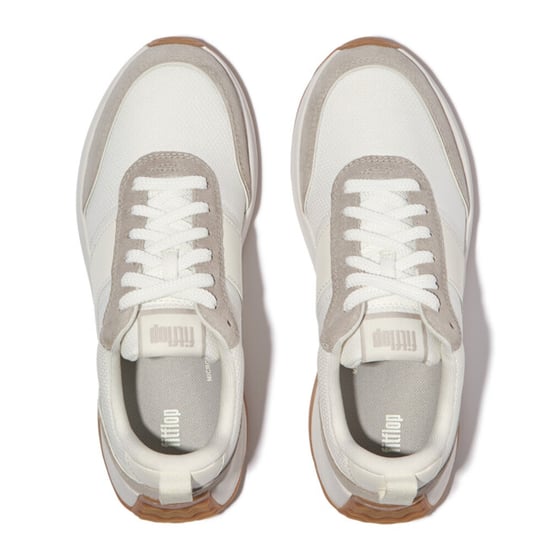 FitFlop F-mode flow suede-mix flatform sneakers - Image 4