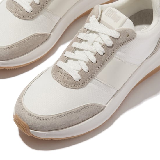 FitFlop F-mode flow suede-mix flatform sneakers - Image 6