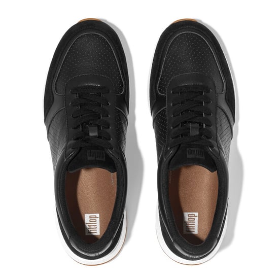 FitFlop F-mode leather/suede flatform sneakers - Image 5