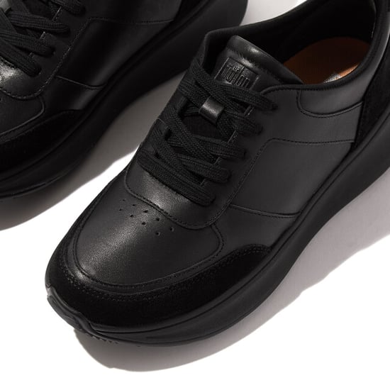FitFlop F-mode leather/suede flatform sneakers - Image 3