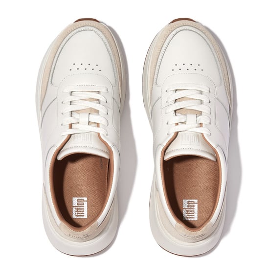 FitFlop F-mode leather/suede flatform sneakers - Image 2