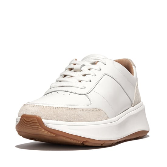 FitFlop F-mode leather/suede flatform sneakers - Image 3