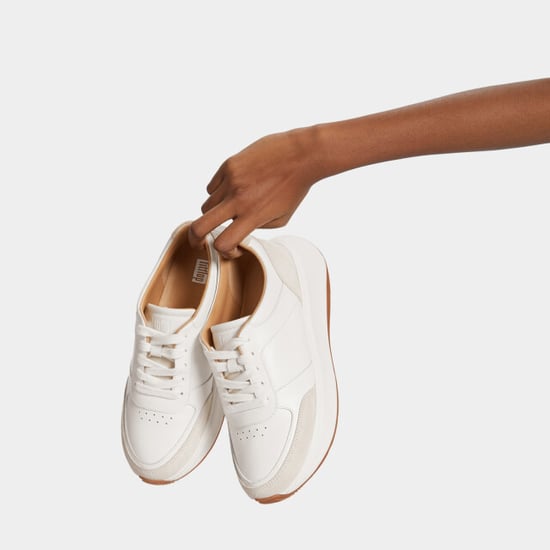 FitFlop F-mode leather/suede flatform sneakers - Image 6