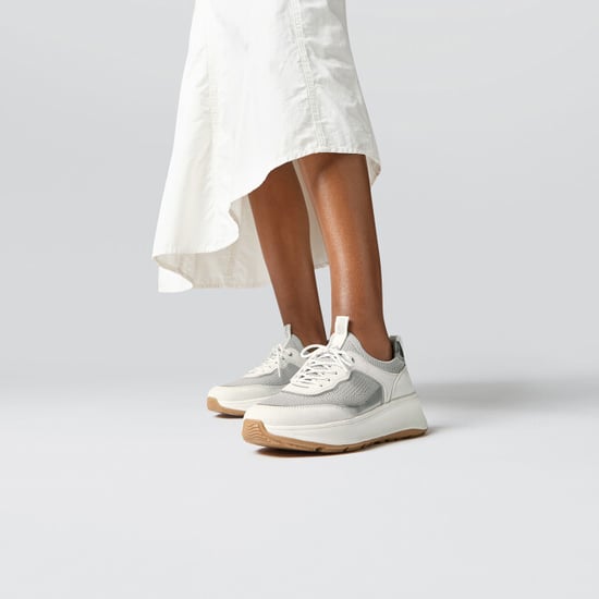FitFlop F-mode suede/knit flatform slip-on laced sneakers - Image 5