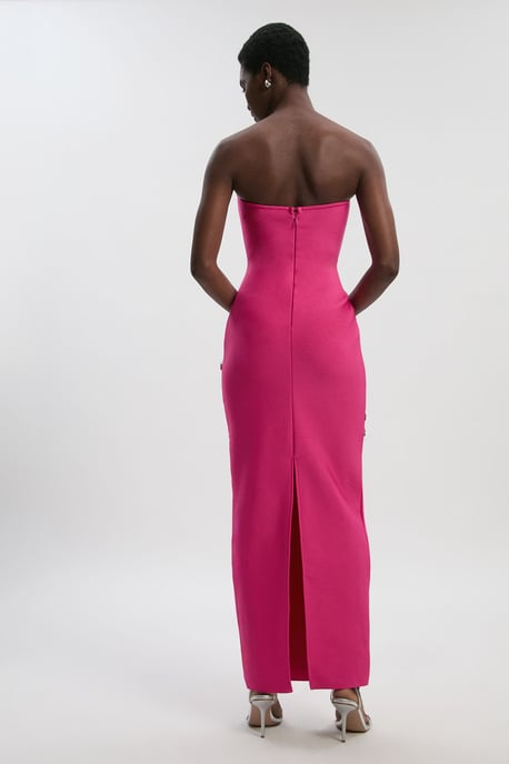 Embellished Figure Form Bandeau Maxi Dress - Image 4