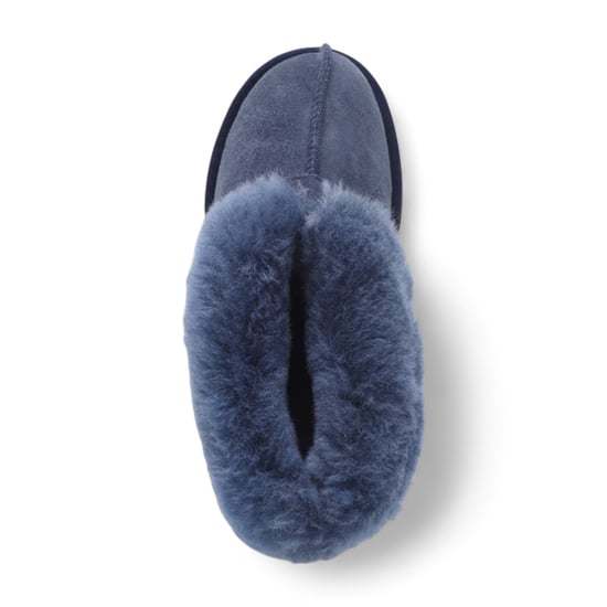 Women's Sheepskin Suede Ankle Navy Slip-On Bootie Winter - Glacier - Image 6