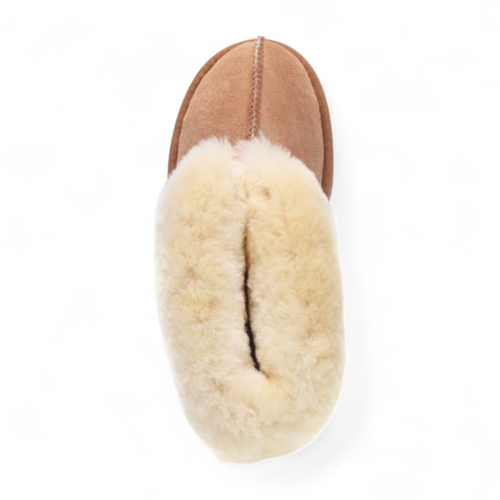 Women's Sheepskin Suede Ankle Tan Slip-On Bootie Winter - Glacier - Image 6