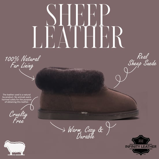 Women's Sheepskin Suede Ankle Brown Slip-On Bootie Winter - Glacier - Image 2