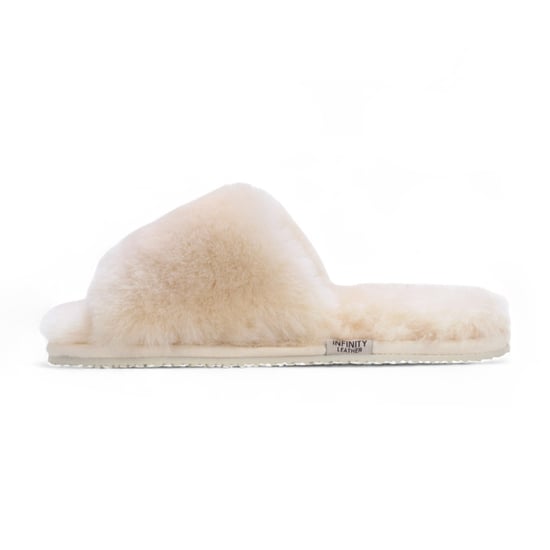 Dames schapenvacht pantoffels beige warme winter bont slippers - Nordic - Image 4